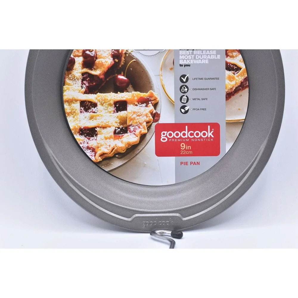 Good Cook Premium Nonstick 9 inch Pie‎ Pan, Dishwasher Safe